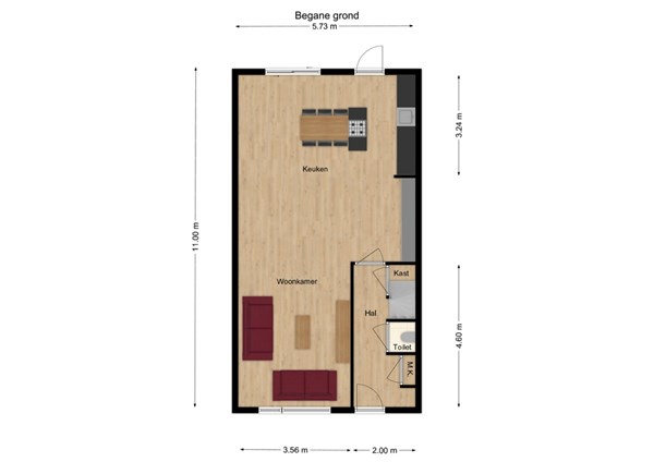 Rubensstraat 72, 5171 ZK Kaatsheuvel - 17 - Plattegrond BG.jpg