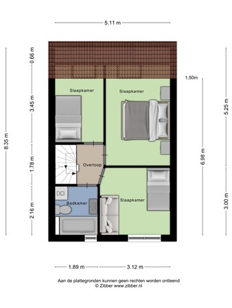 Kloppenland 10, 5331 RW Kerkdriel - 443151_2D_Eerste_Verdieping_Kloppenland_10_Kerkdriel_02.jpg