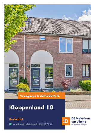 Brochure preview - Brochure Kloppenland 10 Kerkdriel.pdf