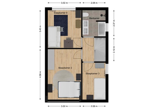 Vogelenzang 83, 4261 ZD Wijk en Aalburg - Plattegrond verdieping.jpg