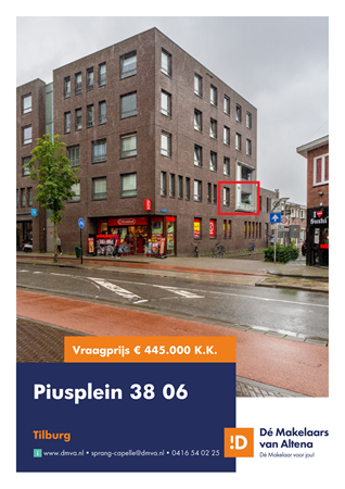 Brochure preview - Piusplein 38-06, 5038 WN TILBURG (1)