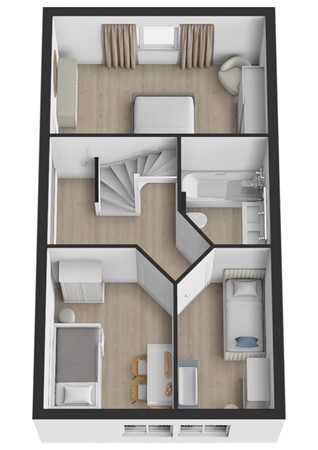 Lunet 8, 4285 WW Woudrichem - Plattegrond 3D Lunet 8 Woudrichem Verdieping.jpg