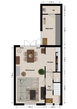 Lozestoep 18, 4251 CZ Werkendam - Plattegrond Lozestoep 18 Werkendam Begane grond.jpg