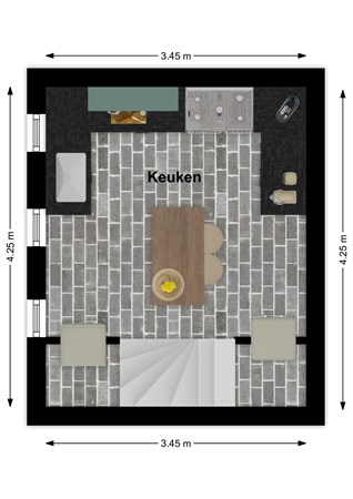 Julianastraat 1A, 4281 NR Andel - Plattegrond Julianastraat 1a Andel Souterrain.jpg