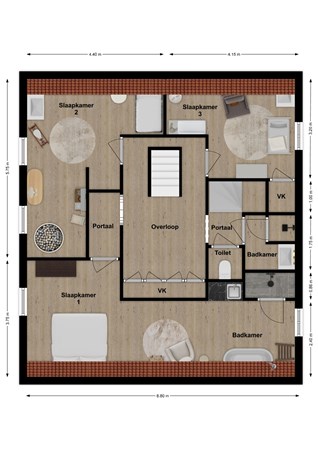 Julianastraat 1A, 4281 NR Andel - Plattegrond Julianastraat 1a Andel Verdieping.jpg