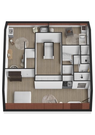 Julianastraat 1A, 4281 NR Andel - Plattegrond 3D Julianastraat 1a Andel Verdieping.jpg