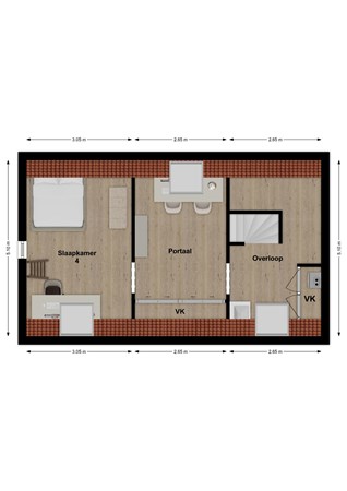 Julianastraat 1A, 4281 NR Andel - Plattegrond Julianastraat 1a Andel Zolder.jpg