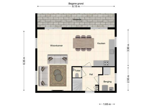 Vier Heultjes 74, 5161 PW Sprang-Capelle - 1 - Plattegrond BG.jpg