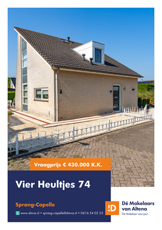 Brochure preview - Vier Heultjes 74, 5161 PW SPRANG-CAPELLE (1)