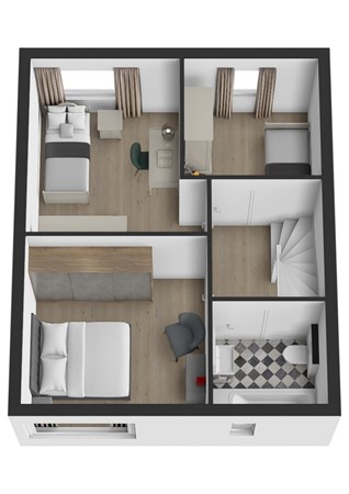 Korenschoof 27, 4283 HG Giessen - Plattegrond 3D Korenschoof 27 Giessen Verdieping.jpg