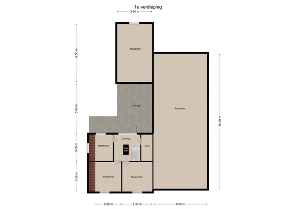 Kerkstraat 18, 5161 ED Sprang-Capelle - 2 - Plattegrond EV.jpg