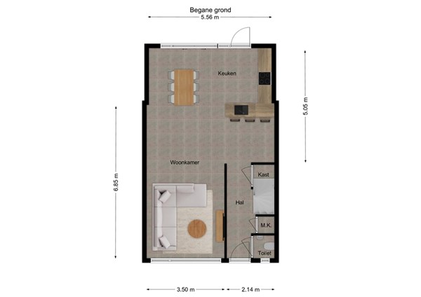 Diepenbrockstraat 14, 5171 BZ Kaatsheuvel - 1 - Plattegrond BG.jpg