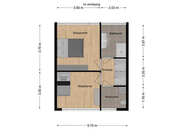 Diepenbrockstraat 14, 5171 BZ Kaatsheuvel - 2 - Plattegrond EV.jpg