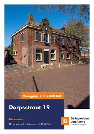 Brochure preview - Brochure Dorpsstraat 119 Meeuwen.pdf