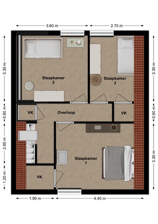 Wilhelminastraat 18, 4281 LN Andel - Plattegrond Wilhelminastraat 18 Andel Verdieping.jpg