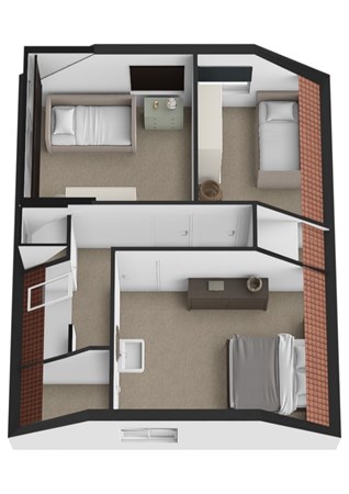 Wilhelminastraat 18, 4281 LN Andel - Plattegrond 3D Wilhelminastraat 18 Andel Verdieping.jpg