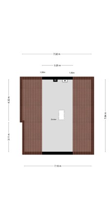 Plein 15, 5251 AS Vlijmen - Plattegrond Plein 15 Vlijmen Zolder.jpg