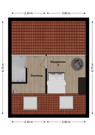 Mart. Van Rijswijkplein 7, 4281 LE Andel - Plattegrond Mart. van Rijswijkplein 7 Andel Zolder.jpg