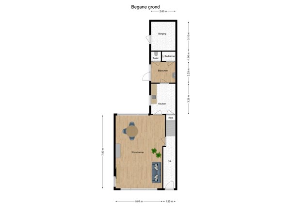 Julianalaan 60, 5161 BC Sprang-Capelle - 1 - Plattegrond BG.jpg