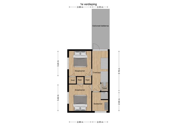 Julianalaan 60, 5161 BC Sprang-Capelle - 2 - Plattegrond EV.jpg