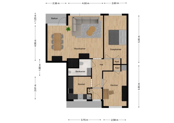 Huijsmansstraat 52, 5042 PH Tilburg - 1 - Plattegrond.jpg