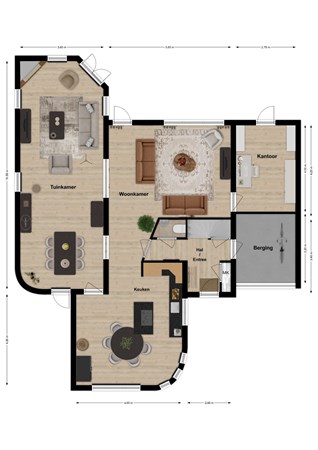 Koperwiek 18, 4284 XA Rijswijk - Plattegrond Koperwiek 18 Rijswijk NB Begane grond.jpg