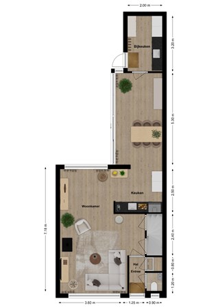 Korenschoof 13, 4283 HG Giessen - Plattegrond Korenschoof 13 Giessen Begane grond.jpg