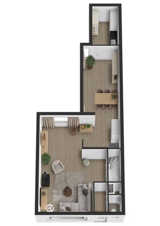 Korenschoof 13, 4283 HG Giessen - Plattegrond 3D Korenschoof 13 Giessen Begane grond.jpg