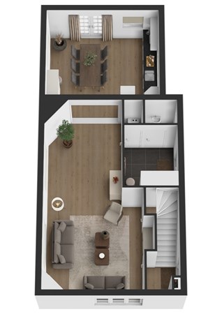 Fabriciusstraat 5, 4286 AA Almkerk - Plattegrond 3D Fabriciusstraat 5 Almkerk Begane grond.jpg