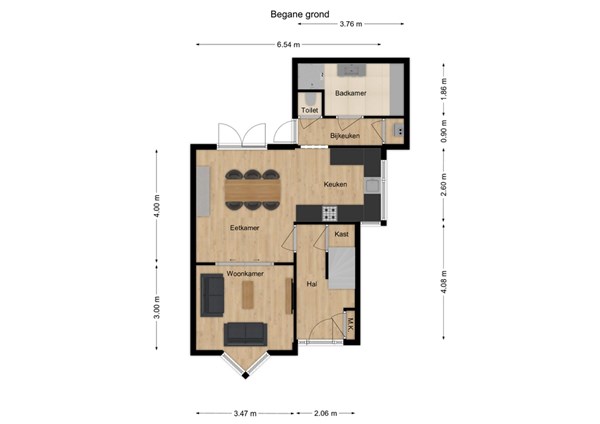 Jan de Rooijstraat 23, 5161 EG Sprang-Capelle - 1 - Plattegrond BG.jpg