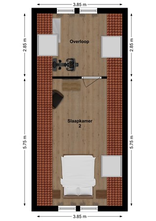 Kildijk 72, 4255 TD Nieuwendijk - Plattegrond Kildijk 72 Nieuwendijk NB Zolder.jpg