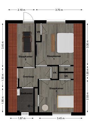 Van Axelestraat 14, 4271 AS Dussen - Plattegrond Van Axelstraat 14 Dussen Verdieping.jpg