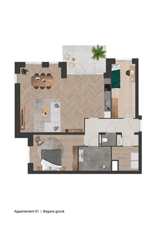 Hoofdstraat Bouwnummer 1, 4265 HJ Genderen - Plattegrond Bouwnummer 1.jpg