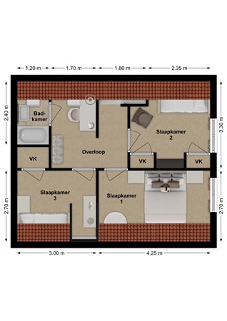 Wilhelminastraat 2, 4281 LN Andel - Plattegrond Wilhelminastraat 2 Andel Verdieping.jpg