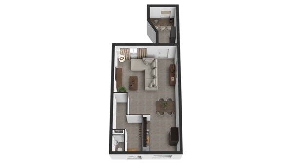 Abr.Kuyperstraat 24, 4281 ME Andel - Plattegrond 3d begane grond.jpg