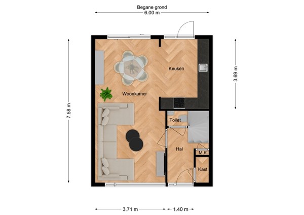 Van Goghstraat 24, 5161 VE Sprang-Capelle - 1 - Plattegrond BG.jpg