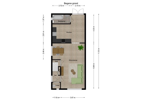 Rector Gelissenstraat 8, 5165 AP Waspik - 1 - Plattegrond BG.jpg