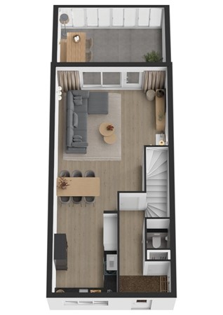 Sportlaan 7, 4286 ES Almkerk - Plattegrond 3D Sportlaan 7 Almkerk Begane grond.jpg