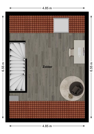 Gulderling 5, 4281 JE Andel - Plattegrond Gulderling 5 Andel Zolder.jpg