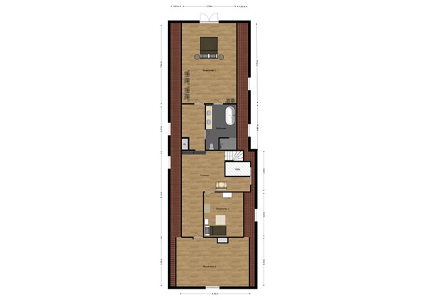 Burgemeester van der Schansstraat 27, 4281 LG Andel - Plattegrond verdieping Burg. vd Schansstraat 27 Andel.jpg