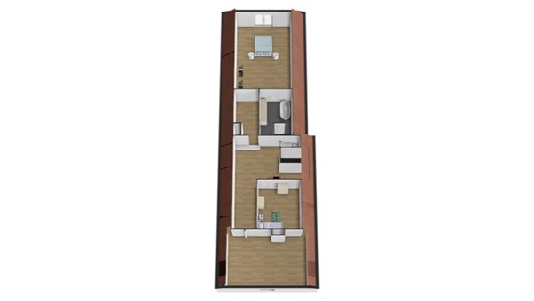 Burgemeester van der Schansstraat 27, 4281 LG Andel - Plattegrond 3d verdieping Burg. vd. Schansstraat 27 Andel.jpg