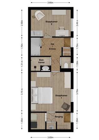 Kerkstraat 4, 4285 BB Woudrichem - Plattegrond Kerkstraat 4 Woudrichem Begane Grond.jpg