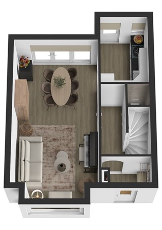 Wierinxwal 9, 4251 XK Werkendam - Plattegrond 3D Wierinxwal 9 Werkendam Begane grond.jpg
