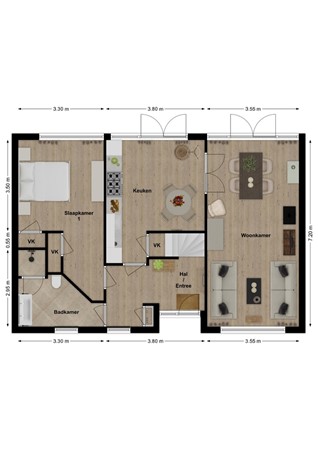 Reygerboslaan 30, 4283 HB Giessen - Plattegrond Reygerboslaan 30 Giessen Begane grond.jpg
