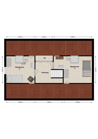 Reygerboslaan 30, 4283 HB Giessen - Plattegrond Reygerboslaan 30 Giessen Verdieping.jpg