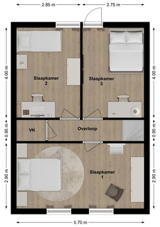 Jachtlaan 42, 4273 LE Hank - Plattegrond Jachtlaan 42 Hank Verdieping.jpg