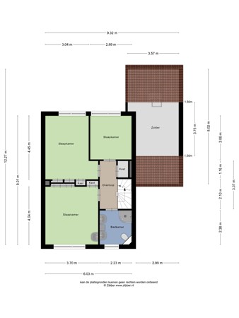 Steurstraat 53, 4285 XE Woudrichem - Plattegrond Steurstraat 53 Woudrichem Verdieping.jpg