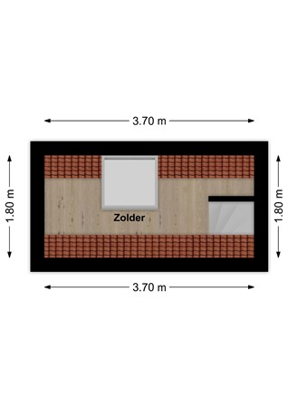 Oudendijk 7B, 4285 WG Woudrichem - Plattegrond Oudendijk 7b Woudrichem Zolder.jpg