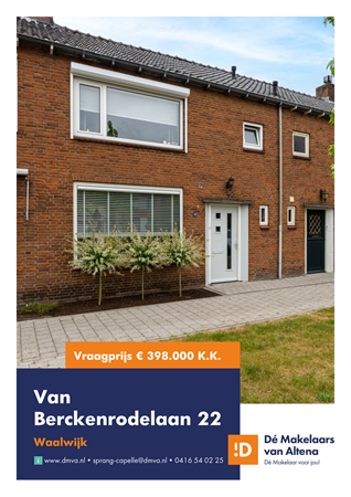 Brochure preview - Van Berckenrodelaan 22, 5141 AT WAALWIJK (1)