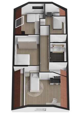 Burgemeester van der Schansstraat 49, 4281 LH Andel - Plattegrond 3D Burgemeester van der Schansstraat 49 Andel Verdieping.jpg